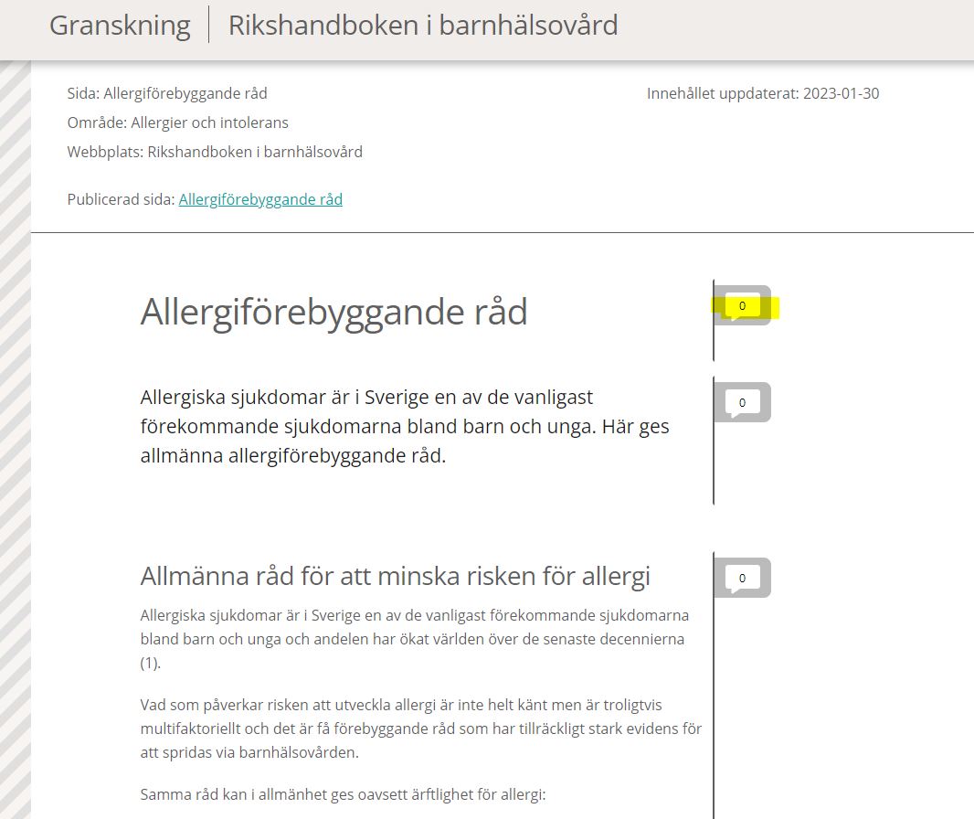 Instruktion För Granskning - Rikshandboken I Barnhälsovård